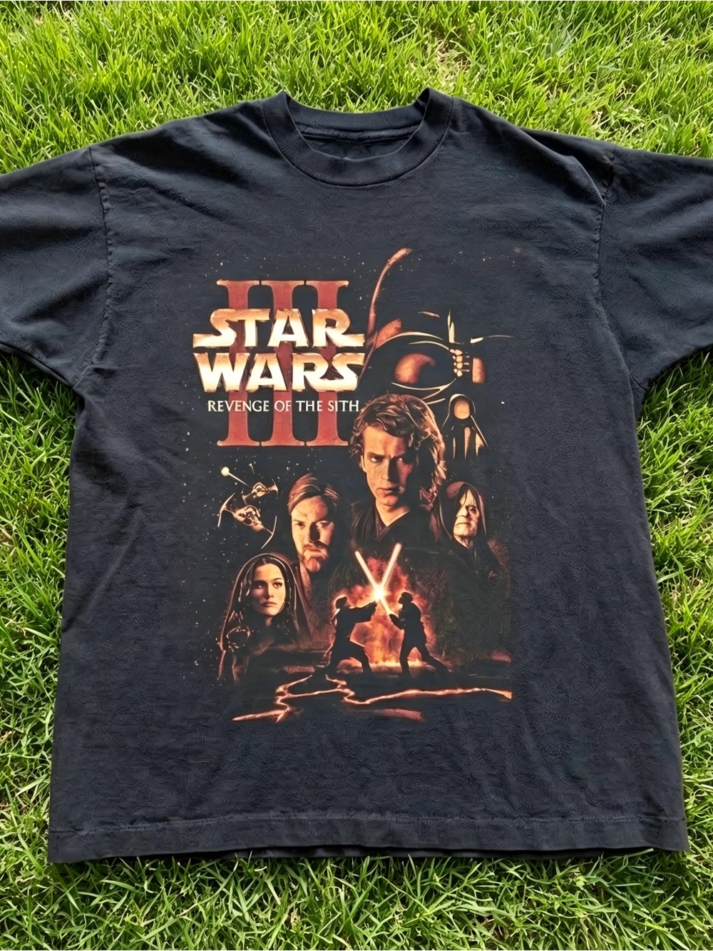 Star Wars Revenge of the Sith black Women Men T-shirt unisex